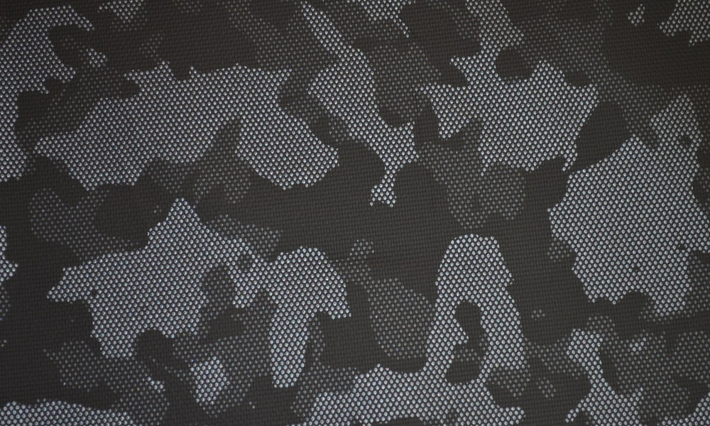 Ткань сумочно-рюкзачная Oxford 900D PU 2000, серый камуфляж, 1.5х1м