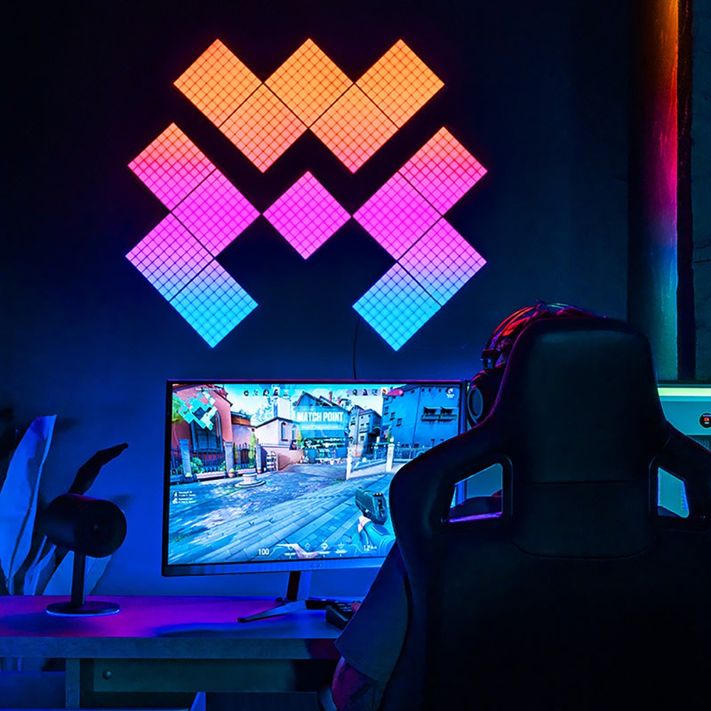 Панели со светодиодной подсветкой Twinkly Squares RGB + BT + Wi-Fi,  6 шт.  (16x16см)