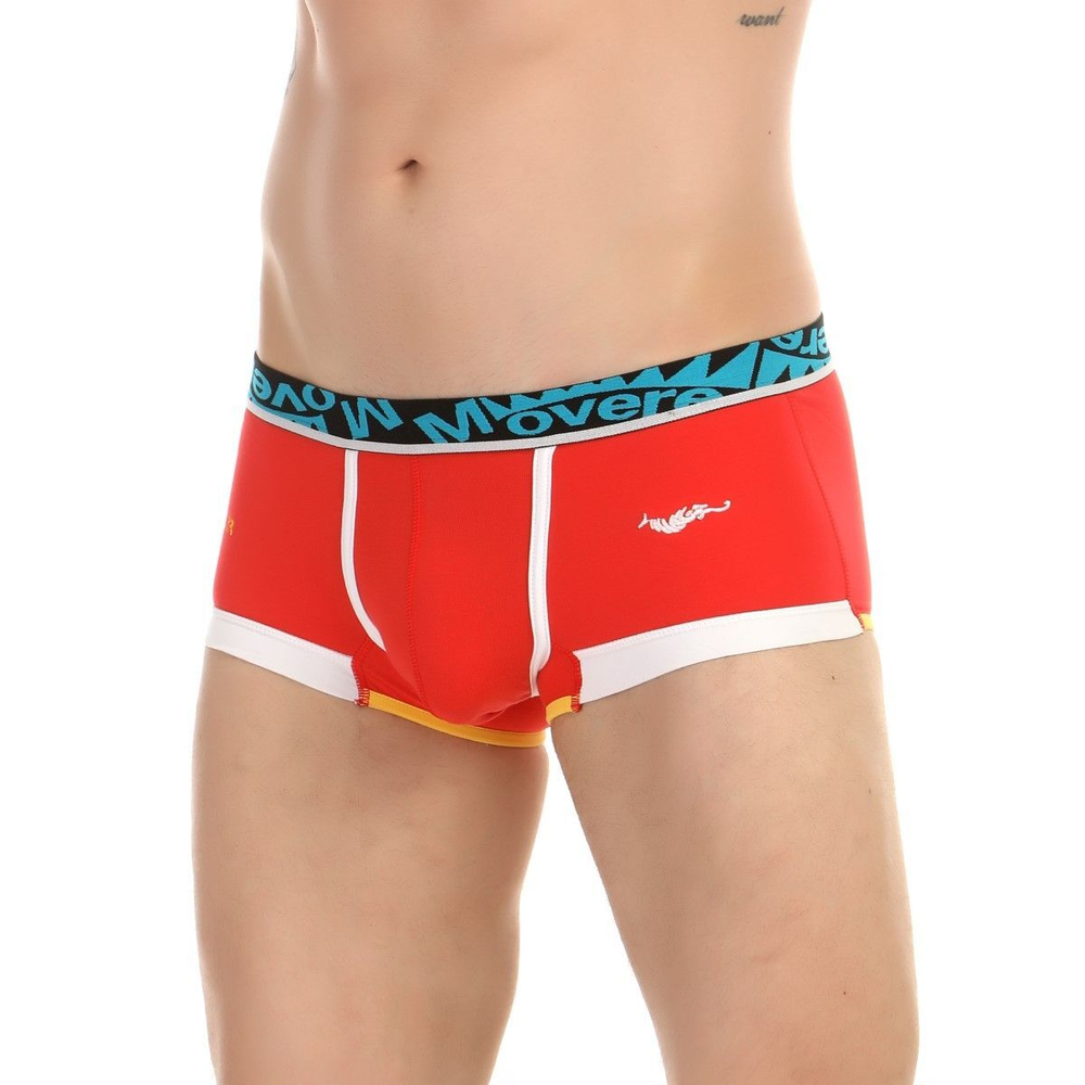 Красные трусы-хипсы с контрастной отделкой Movere (Размер: L) (Цвет: красный)