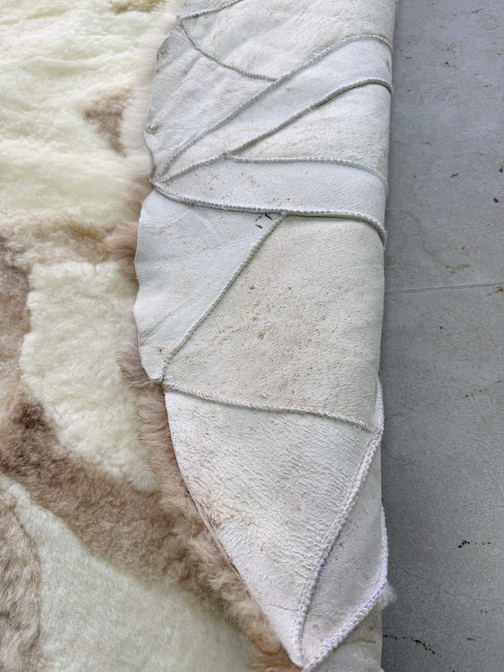 Ковер шкура натуральная овчина меховой