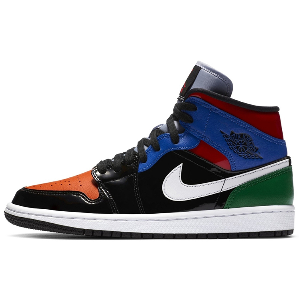 Кроссовки Air Jordan 1 Mid GS SE Multi Patent