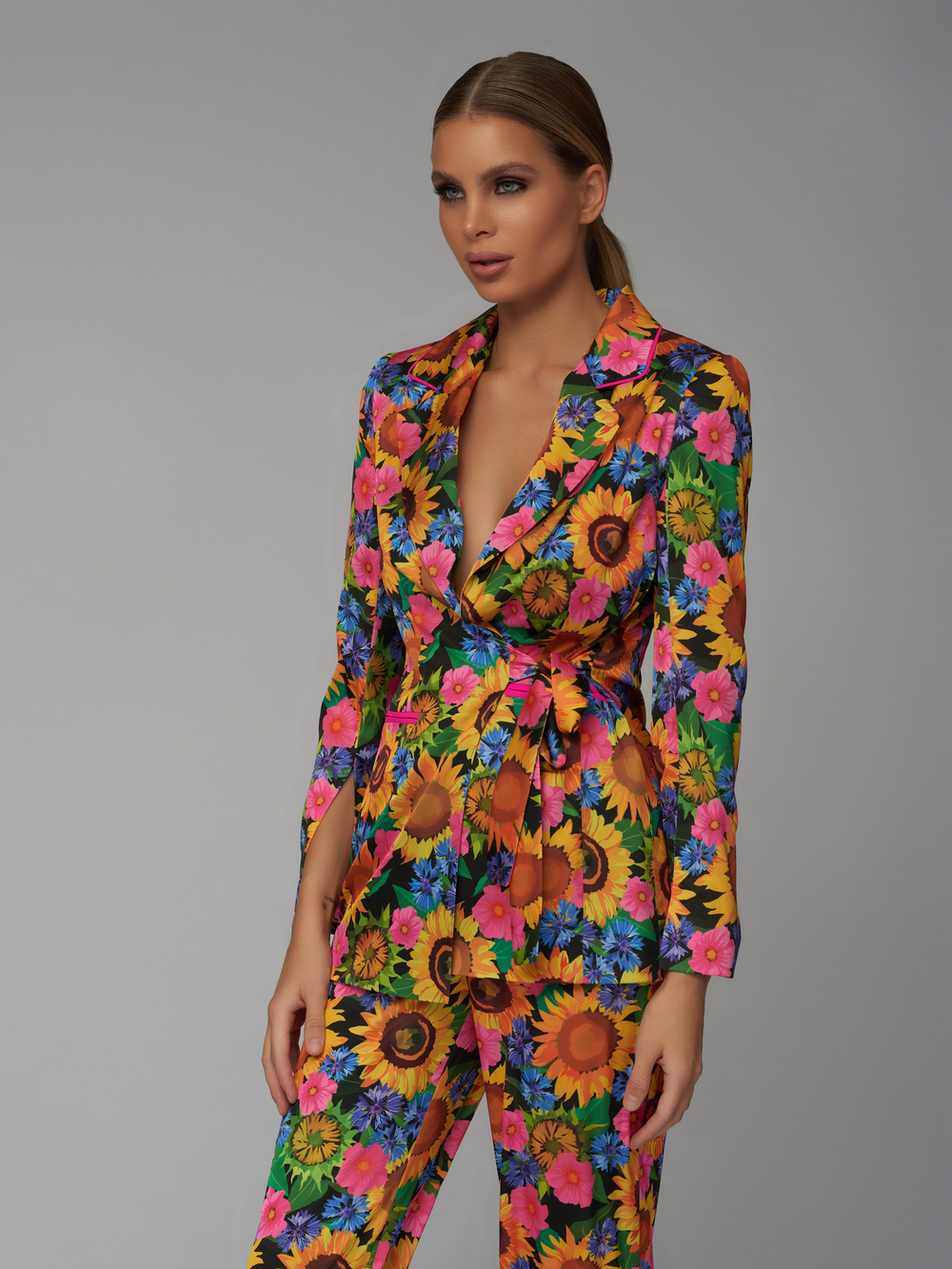 Пижамный костюм c подсолнухами