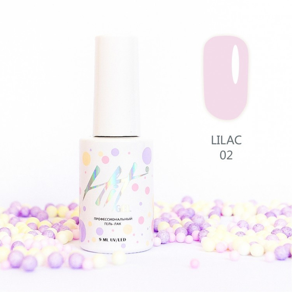 Гель-лак ТМ &quot;HIT gel&quot; №02 Lilac, 9 мл