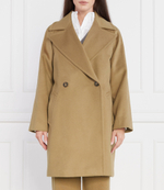 Хлопковое пальто Weekend MaxMara - коричневый(501608336)