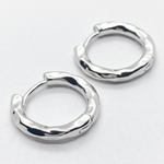 Ювелирные швензы Конго с родиевым покрытием, размер 19*3 мм, цена за пару