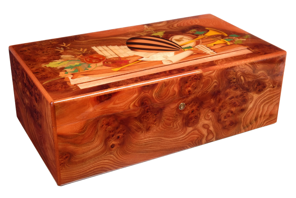 Хьюмидор Gentili Natura Morta на 200 сигар (инкрустация "Натюрморт")