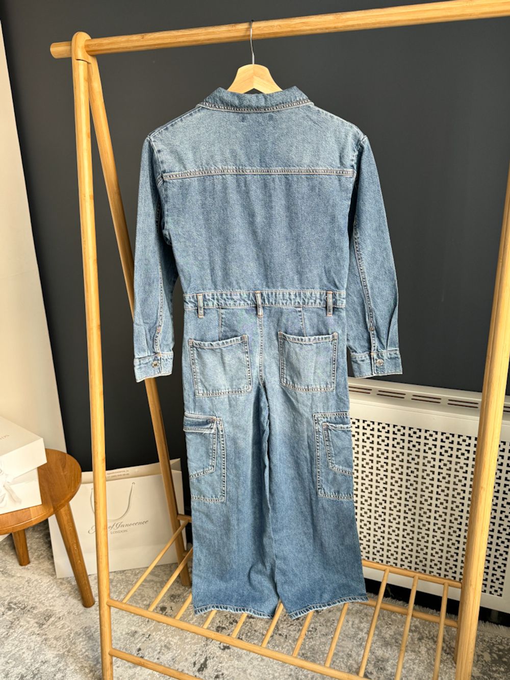 Новый джинсовый комбинезон Zara, 152