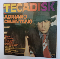 Винтажная виниловая пластинка LP Adriano Celentano Tecadisk (Italy 1977) poster