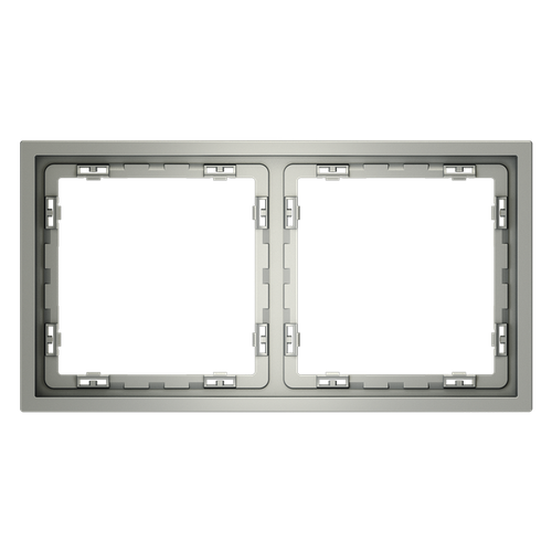 Рамка пластиковая VOLTUM S70 на 2 поста, (сталь)