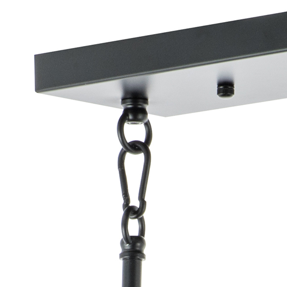 815187 Люстра CROCO 8х40W E14 ЧЕРНЫЙ МАТОВЫЙ