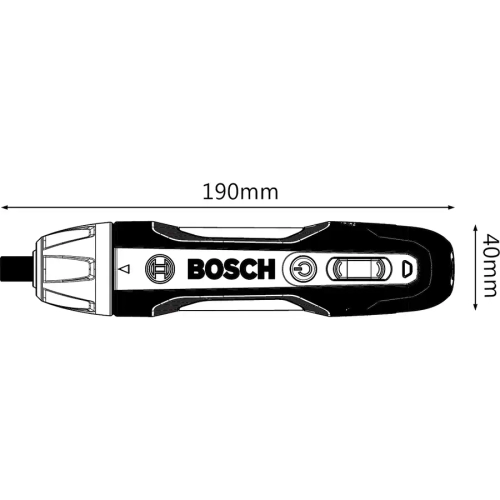 Аккумуляторная отвёртка GO 2.0 PROFESSIONAL BOSCH 06019H2100