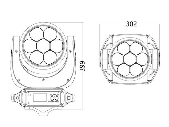 SILVER STAR PLUTO2000XE MKII [SS646XCE] вращающаяся голова Wash, 280Вт
