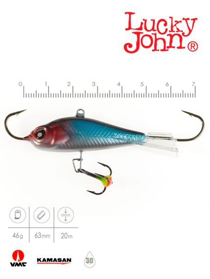 Балансир Lucky John BALTIC 6 с тр. 60мм/121 блистер