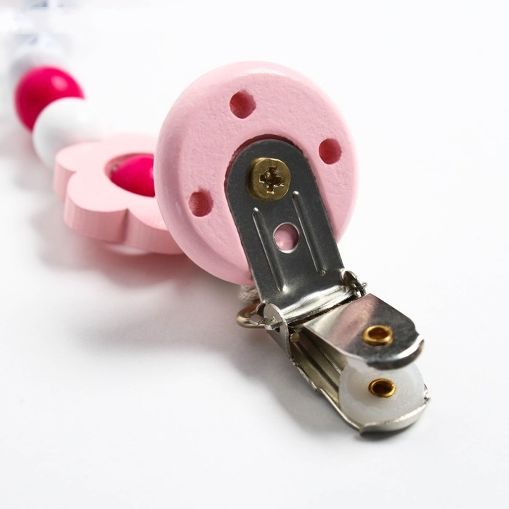 Держатель для пустышки "Мишка", цвет розовый 4155501