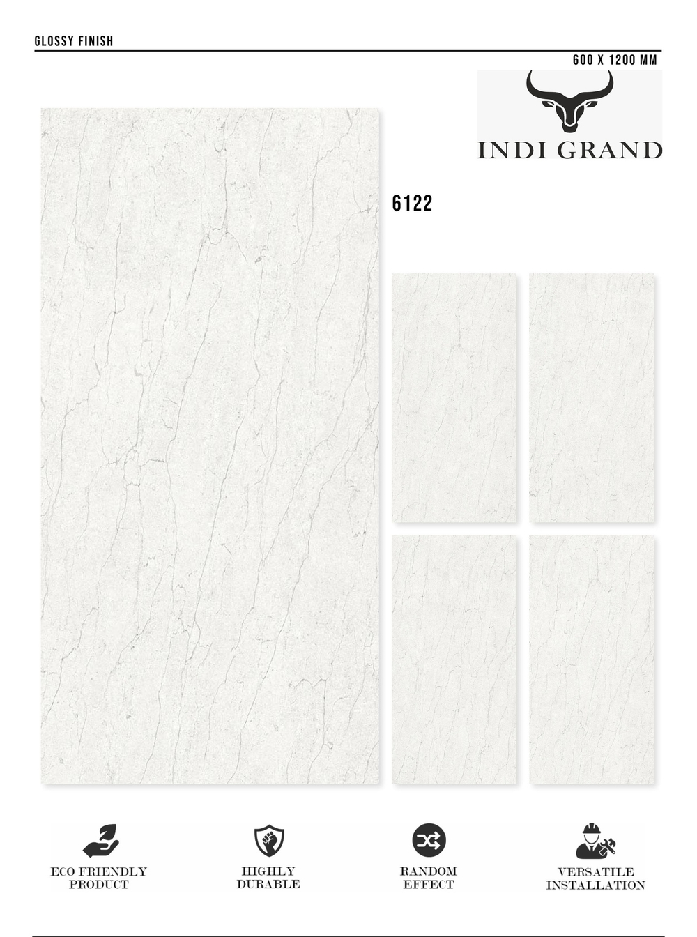 Керамогранит glossy №2 60х120, 6122