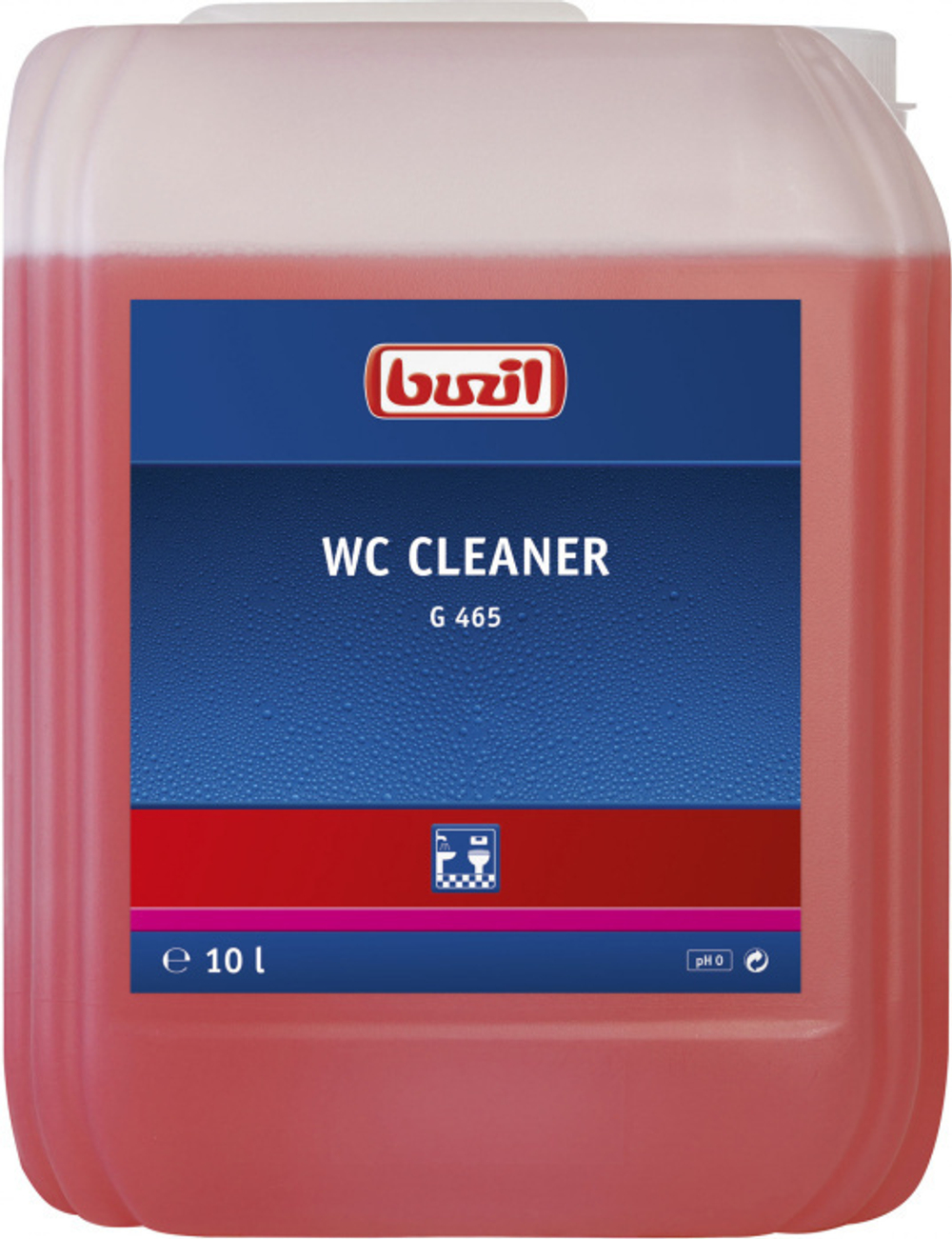 WC Cleaner, гелеобразное ср-во для унитазов и писсуаров на основе соляной кислоты, Buzil 10 л.