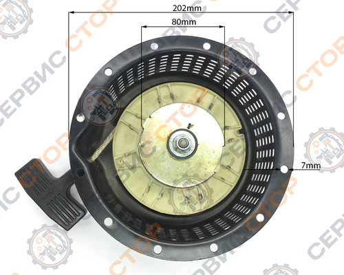 Ручной стартер для дизельного двигателя 178F