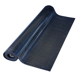 Резиновая рулонная дорожка Rubber Matting 1,2x4 м h3 мм "Круг" ("Монетка") (черная)