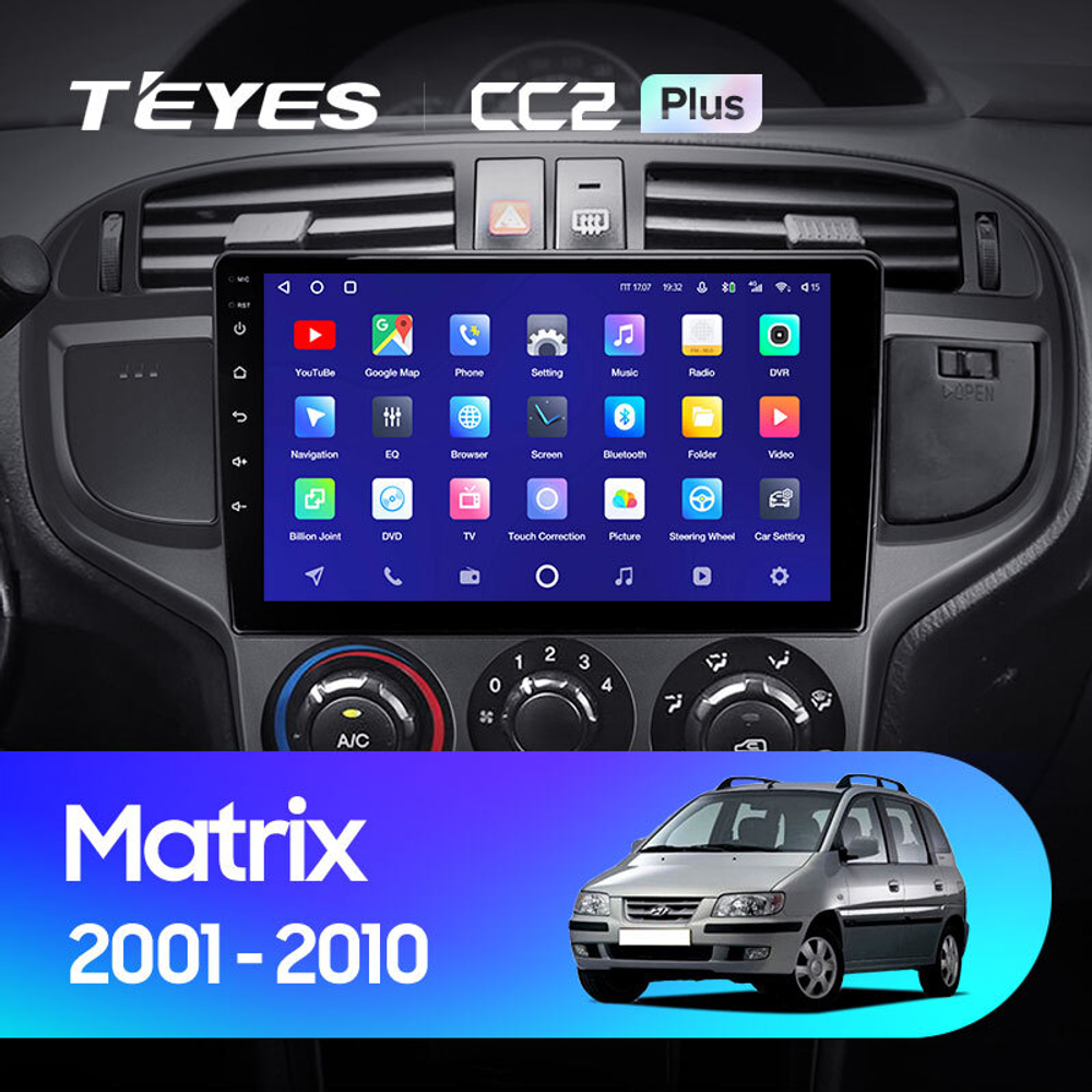 Teyes CC2 Plus 9" для Hyundai Matrix 2001-2010