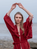 Кимоно с разрезами (красный)