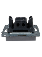 BRITE Выключатель 1-клавишный 10А ВС10-1-0-БрА алюминий IEK