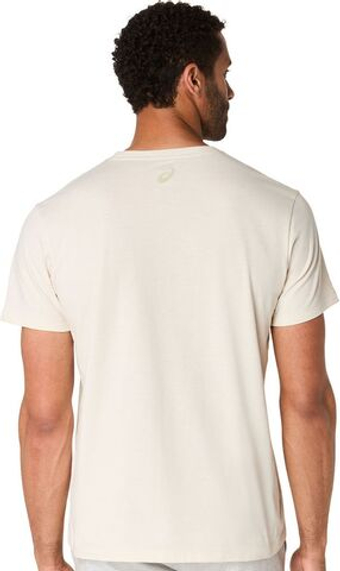 Мужская теннисная футболка Asics Chest Logo Short Sleeve - birch/khaki