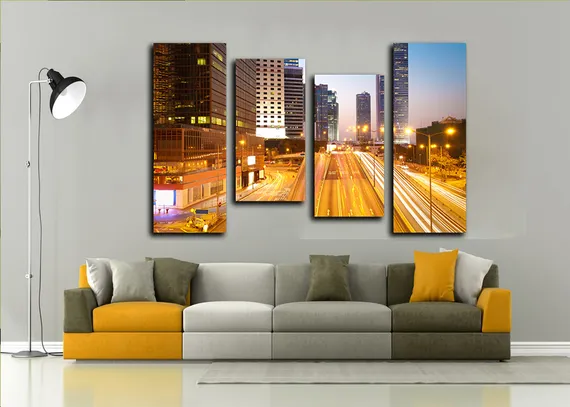 Модульная картина "Ночная развязка"