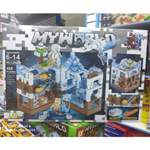 Конструктор Майнкрафт, Mimccraft / MyWorld NO.LB608 "Битва в пещере" с LED подсветкой, 488 деталей