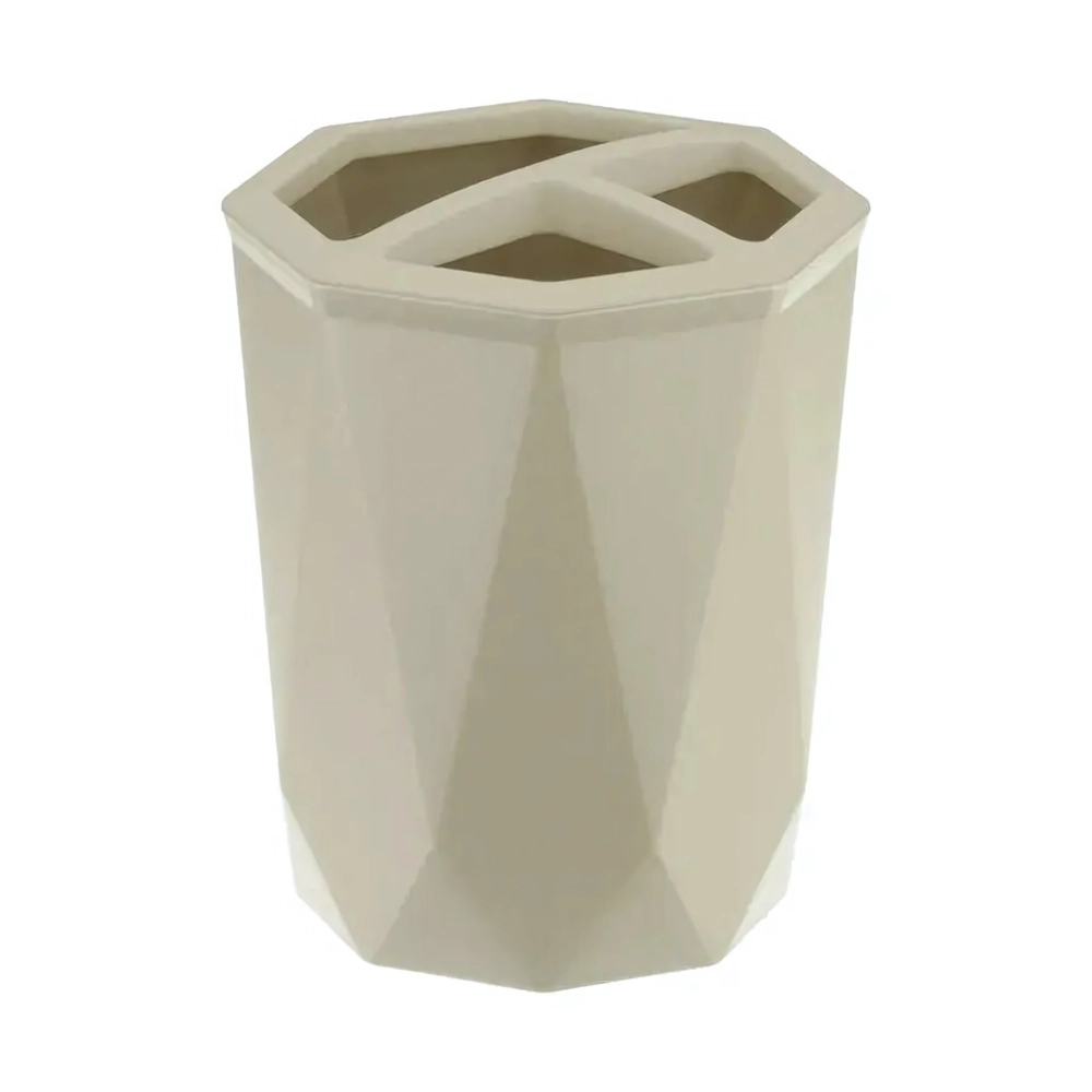 Подставка для зубных щеток Призма латте