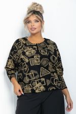 Блузон Ты вдохновение (черно-золотой) Б11879 LT Collection