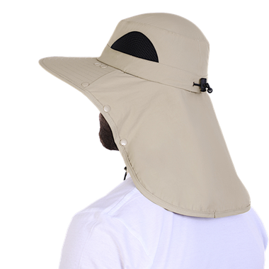 Панама Aquatic КА-16Б с защитой лица и шеи UPF50+ цвет Бежевый -