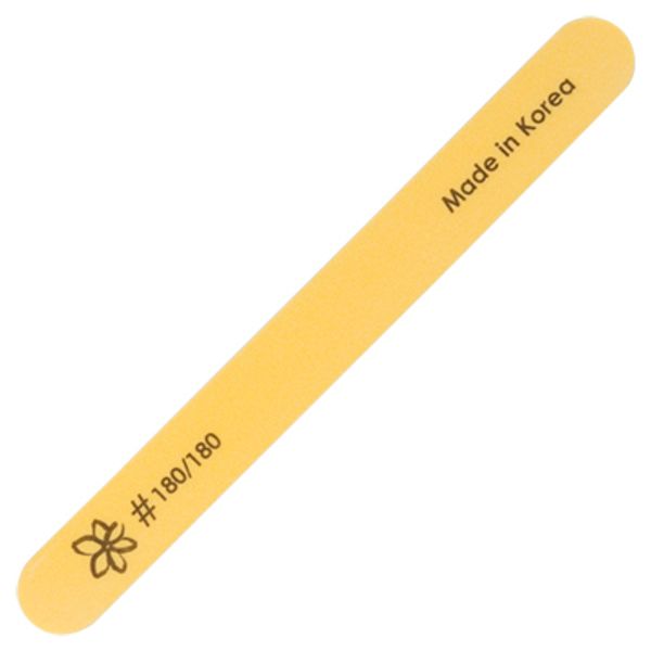 Пилка пластиковая овальная Irisk   (04 Желтая грит  180х180)