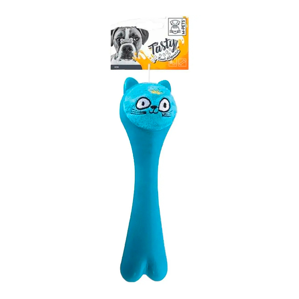 Игрушка M-PETS "Роб"с дозатором для угощений, цвет голубой, для собак