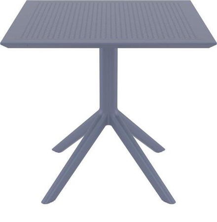 Стол пластиковый, Siesta Contract Sky Table 80, темно-серый