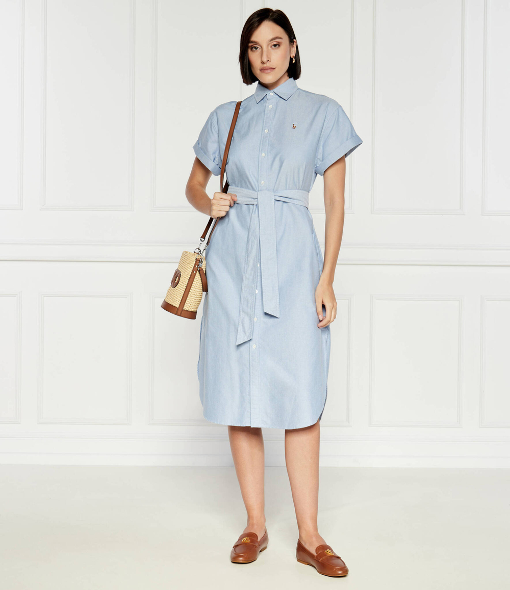 Платье с ремешком POLO RALPH LAUREN - голубой(211935153)