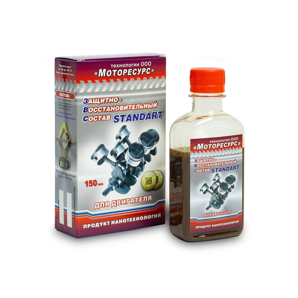 Присадка Моторесурс STANDART для двигателя мощностью до 2,5 л, 150 мл