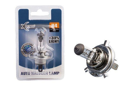 Лампа 12 В H4 60/55 Вт Р43 +30% галогенная Xenite