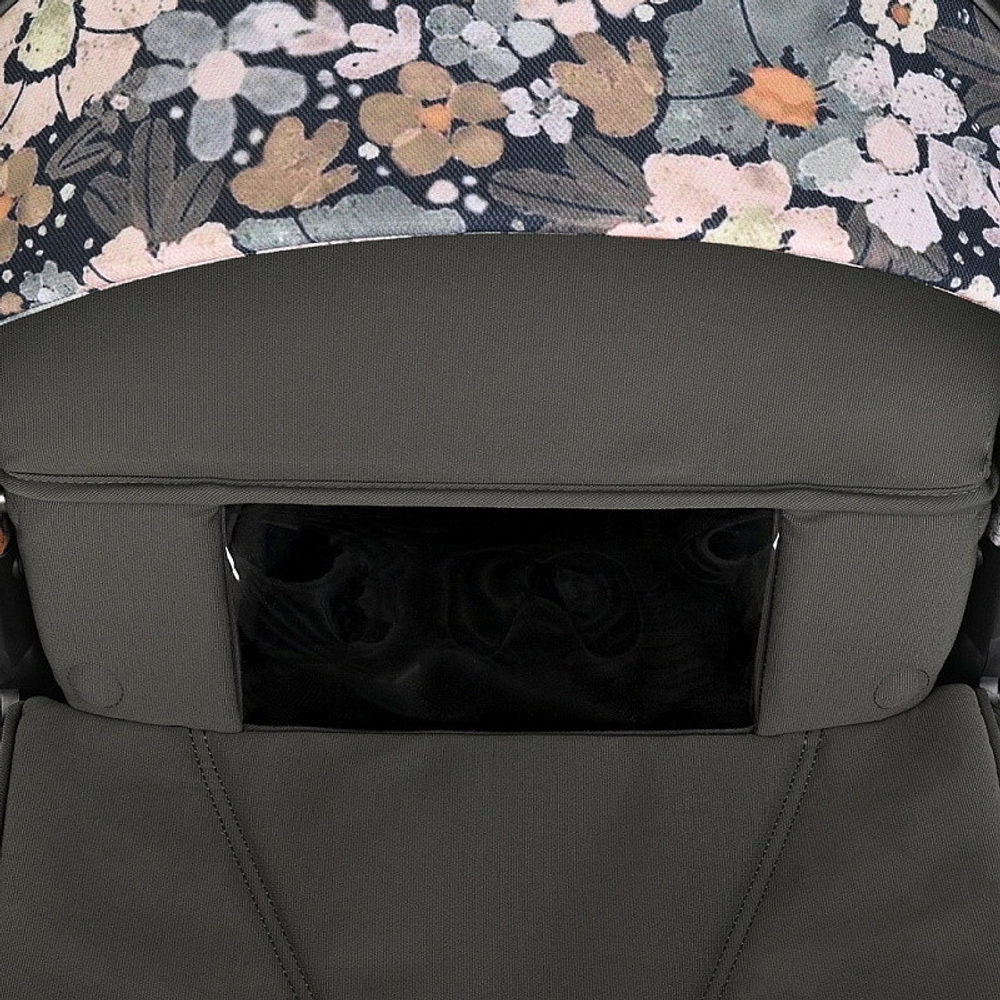 Детская коляска Roan Sol Flowers 3 в 1 с автокреслом Tutis Elo Lux EduSky Black RSF/5003 Forest Clearing/Black