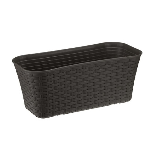 Балконный ящик 40см мраморный с поддоном