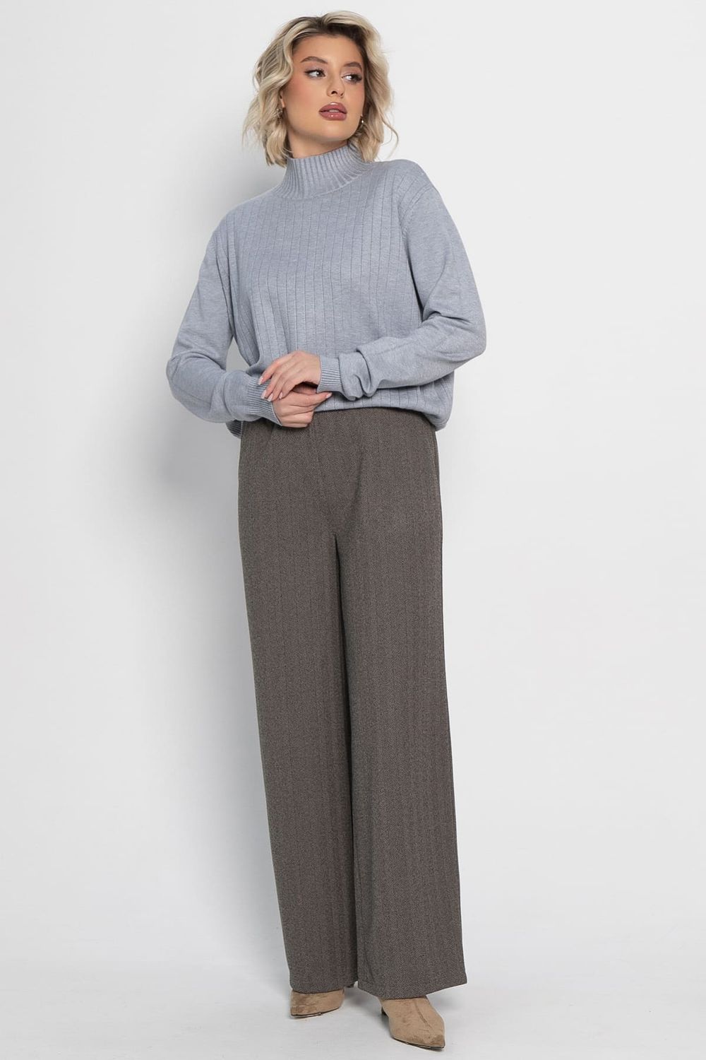 Брюки прямые Лиора (коричневые) Б15007-8М LT Collection