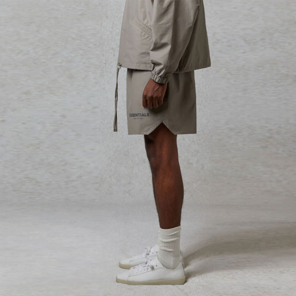 Шорты Fear of God Essentials FW20 Volley Shorts Taupe Logo, FOG-FW20-356