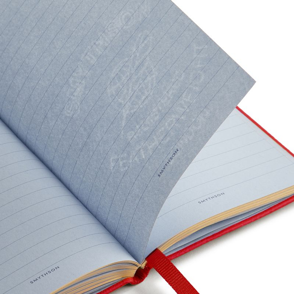 Smythson Блокнот Inspirations And Ideas Panama Notebook, Bright Coral (светло-зеленый)