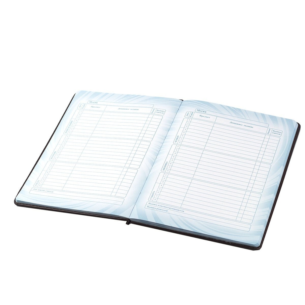 Дневник школьный Alingar 1-11 кл., 48л., 7БЦ, иск. кожа, тиснение, закругленные углы, ассорти, "Медведь"