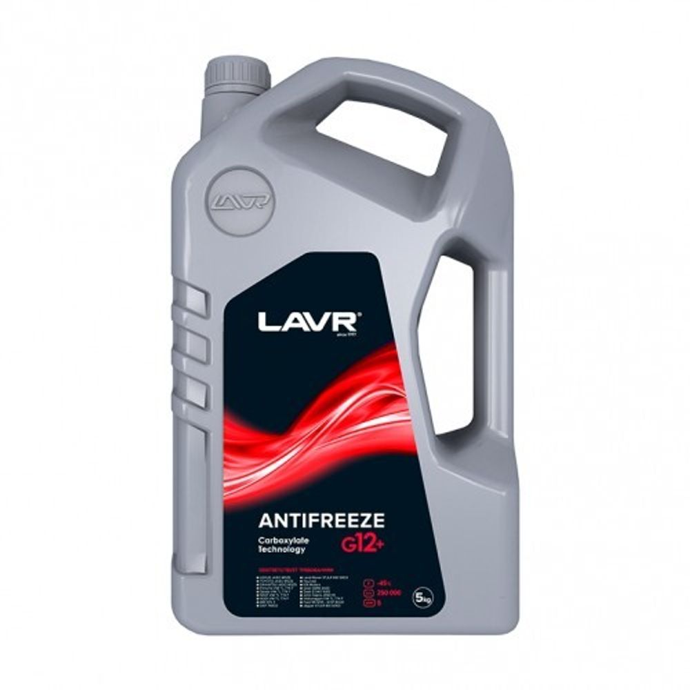 LAVR Охлаждающая жидкость Antifreeze G12+ -45°С, 5л