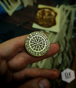 Латунная монета Руны