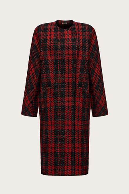 ПАЛЬТО-МИДИ ИЗ ШЕРСТИ С ЛЮРЕКСНОЙ НИТЬЮ