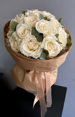 Букет «Розы в крафте»