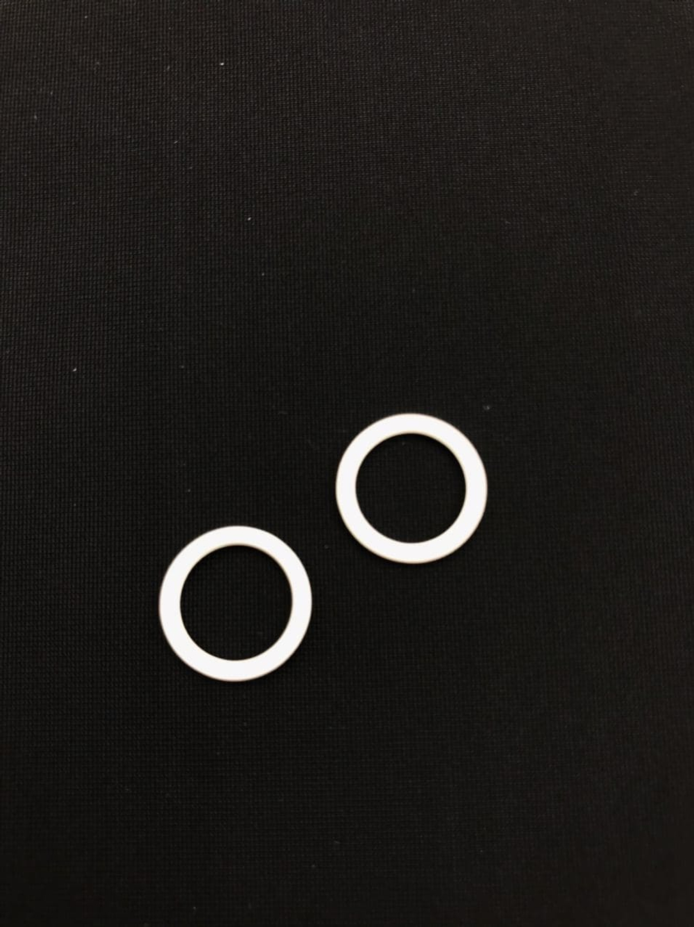 Кольцо металл белый 15 мм