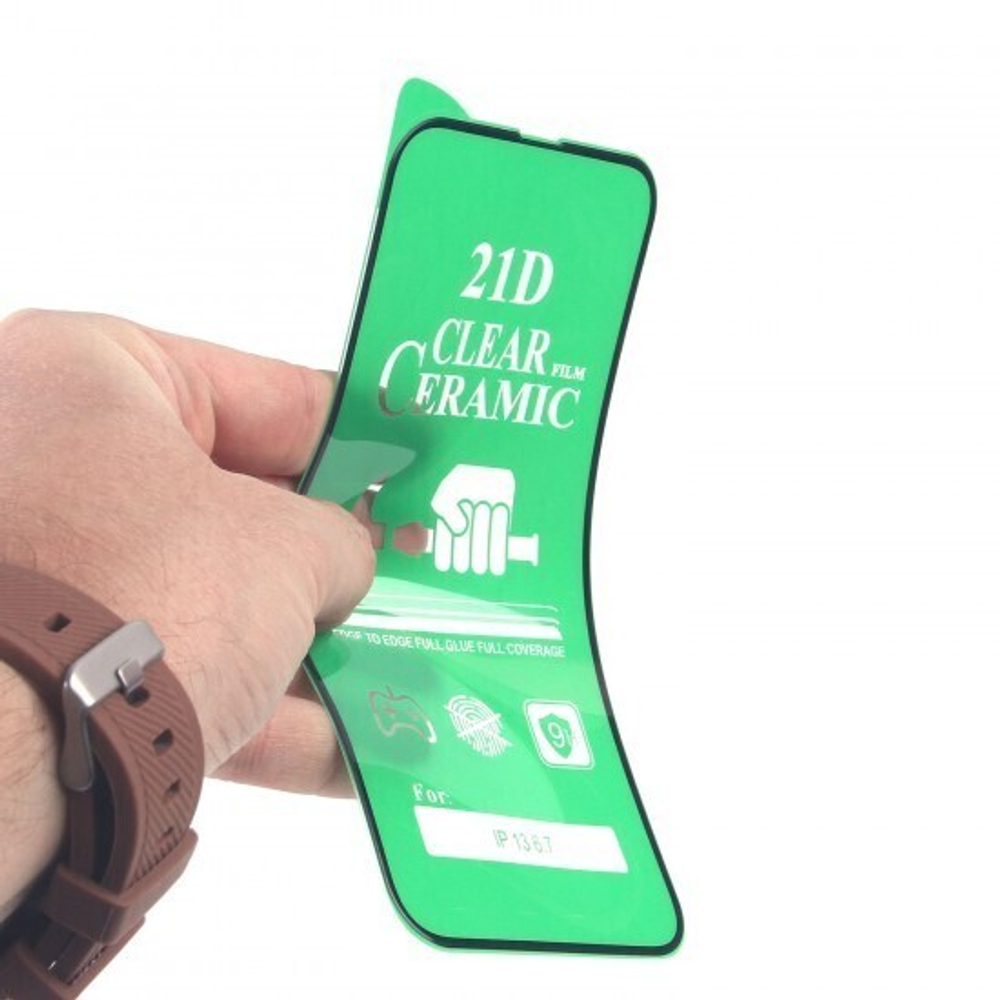 Пленка Ceramic iPhone 13 Pro Max противоударное, 012537-1 Черный