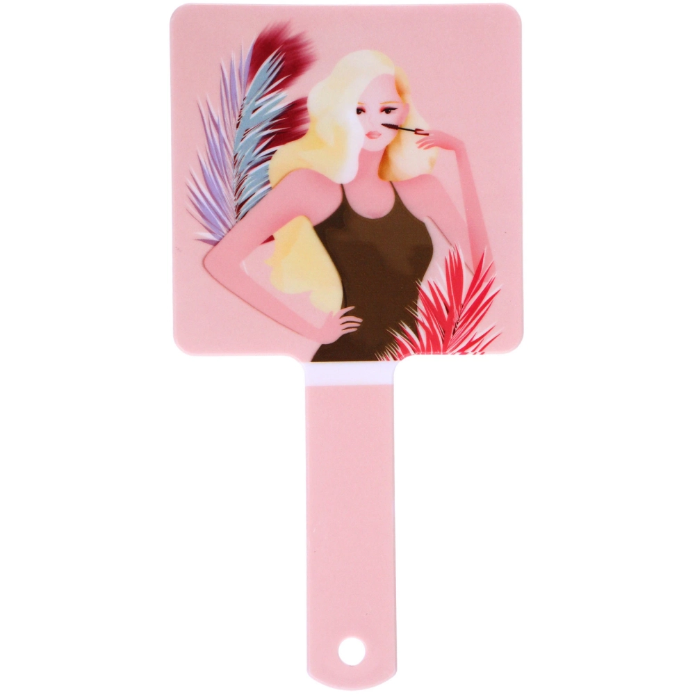 Зеркало косметическое «ИМАНИ - ЛАНТА», микс 4 дизайна, 23,4*12см (PVC подвес)